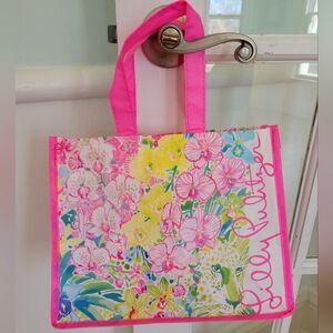 Lily Pulitzer 🌸🐅 Reusable Shopper Tote Bag 11 x 9 x 6